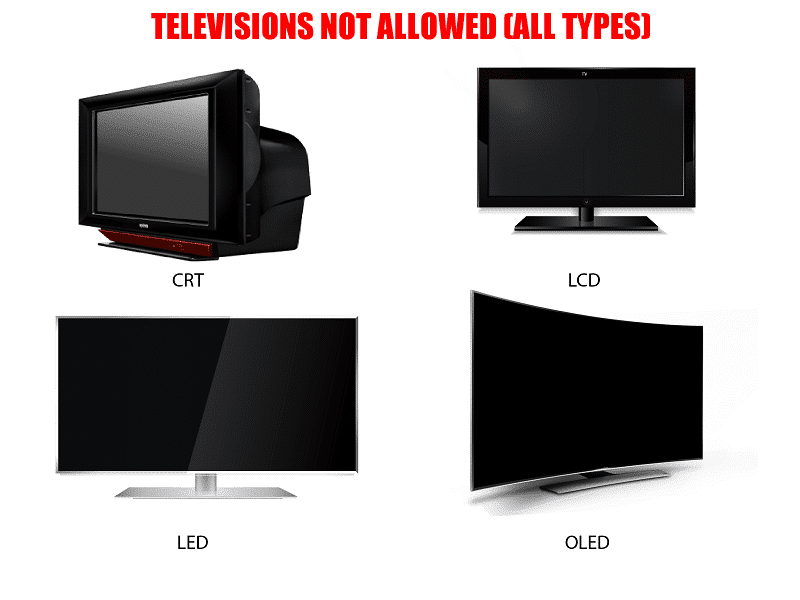 Restricted Or Items NOT Accepted For Recycling